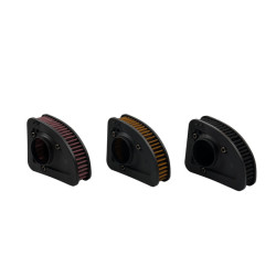PartzBiz HD AIR-K3-BLK - Hoprousa High-Flow Washable Motorcycle Air Filter For Replacement(OEM# 29400212) Fit For Harley 2017+ Touring M8 Glide Road King CVO Street Electra Glide - Black PartzBiz HD AIR-K3-BLK - Hoprousa High-Flow Washable Motorcycle Air Filter For Replacement(OEM# 29400212) Fit For Harley 2017+ Touring M8 Glide Road King CVO Street Electra Glide - Black
