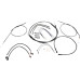PartzBiz HD: CA05-Hoprousa Black Handlebar Cable Brake & Clutch Line Wire Kits 4