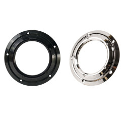 PartzBiz HD DER-TRN-CHR - Transparent Derby Cover 5-Holes Fit For '16-Later Touring - Chrome