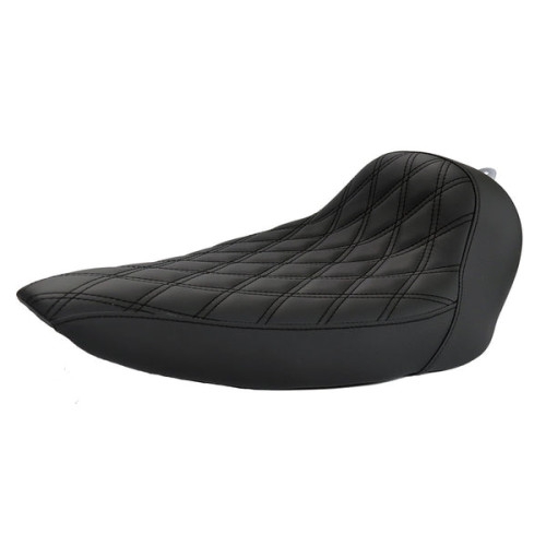 PartzBiz HD: SE-BR260-BLK-Riders Solo Seat for Short Rear Fender Fit For Harley Davidson Softail 2013-2017 Breakout - Black Stitching PartzBiz HD: SE-BR260-BLK-Riders Solo Seat for Short Rear Fender Fit For Harley Davidson Softail 2013-2017 Breakout - Black Stitching