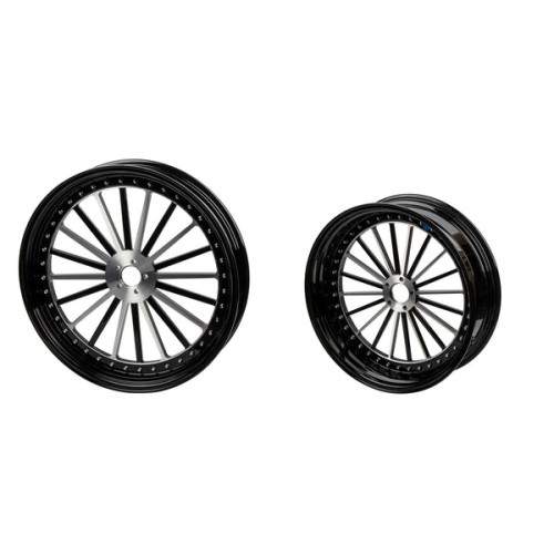 PartzBiz HD: WHL-21FF-BB-3D Forged Spoke Rivet Wheel For Harley Davidson 2018+ Softail Models - 21x3.5 PartzBiz HD: WHL-21FF-BB-3D Forged Spoke Rivet Wheel For Harley Davidson 2018+ Softail Models - 21x3.5