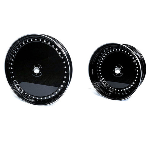 PartzBiz HD: WHL-FB18-PBK-Hoprousa 3D Custom Motorcycle Cast Forged Rear Front FAT STAR Wheels For 2018-2023 Harley Softail Fatboy Breakout - 18x4.25