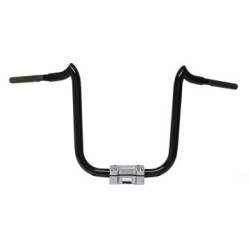 PartzBiz HD 1DOUBLETROUBLE12SB - KST Kustoms Satin Black 12 Double Trouble Handlebars Bars Harley RG Softail Dyna