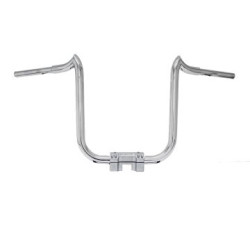 PartzBiz HD 1DOUBLETROUBLE16P - KST Kustoms Polished 16” Double Trouble Handlebars Bars Harley FLTR Softail Dyna