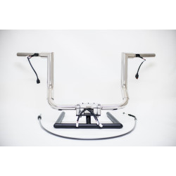 PartzBiz HD PATRIOT14P - KST Kustoms Polished 14” Patriot Bagger Handlebars Bars Harley Touring Batwing