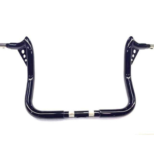 PartzBiz HD: 3470872-KST Kustoms Gloss Black 10” Punisher Handlebars Bars Harley Touring Batwing FLH