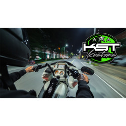 PartzBiz HD PUNISHER12GB - KST Kustoms Gloss Black 12” Punisher Handlebars Bars Harley Touring Batwing FLH PartzBiz HD PUNISHER12GB - KST Kustoms Gloss Black 12” Punisher Handlebars Bars Harley Touring Batwing FLH