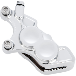 PartzBiz HD 02-222 - Arlen Ness 4Piston Caliper Chrome Billet FrontRight 11.8 Harley BigTwin XL 06-21 PartzBiz HD 02-222 - Arlen Ness 4Piston Caliper Chrome Billet FrontRight 11.8 Harley BigTwin XL 06-21