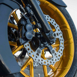 PartzBiz HD 02-223 - Arlen Ness 4 Piston Caliper Black Billet FrontRight 11.8 HarleyBig Twin XL 06-21 PartzBiz HD 02-223 - Arlen Ness 4 Piston Caliper Black Billet FrontRight 11.8 HarleyBig Twin XL 06-21