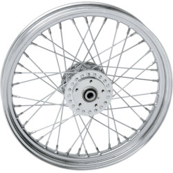 PartzBiz HD 0203-0413 - Chrome 19x2.5 Chrome 40 Spoke ล้อหน้า Harley Sportster Dyna FXR 84-99 PartzBiz HD 0203-0413 - Chrome 19x2.5 Chrome 40 Spoke ล้อหน้า Harley Sportster Dyna FXR 84-99