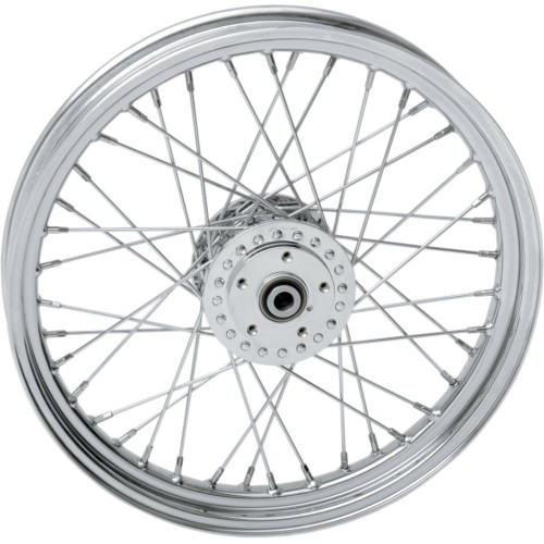 PartzBiz HD: 3444816-Chrome 19x2.5 Chrome 40 Spoke ล้อหน้า Harley Sportster Dyna FXR 84-99 PartzBiz HD: 3444816-Chrome 19x2.5 Chrome 40 Spoke ล้อหน้า Harley Sportster Dyna FXR 84-99