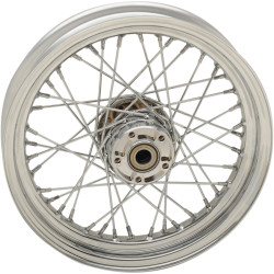 PartzBiz HD 0204-0524 - Drag Chrome 16” x 3” 40 Spoke Rear Wheel Rim Harley Sportster XL 883 1200 08+ PartzBiz HD 0204-0524 - Drag Chrome 16” x 3” 40 Spoke Rear Wheel Rim Harley Sportster XL 883 1200 08+