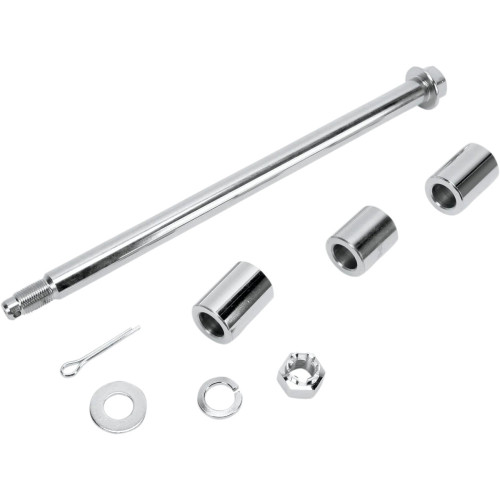 PartzBiz HD: 3447095-Drag Specialties Rear Axle Kit Chrome Steel 13” 3/4” Harley Dyna Glide 00-05 PartzBiz HD: 3447095-Drag Specialties Rear Axle Kit Chrome Steel 13” 3/4” Harley Dyna Glide 00-05