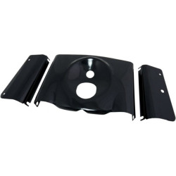 PartzBiz HD 0411-0043 - Drag Specialties 3 Piece Fork Tins Smooth Black Cover Harley 86-17 FLST Softail PartzBiz HD 0411-0043 - Drag Specialties 3 Piece Fork Tins Smooth Black Cover Harley 86-17 FLST Softail
