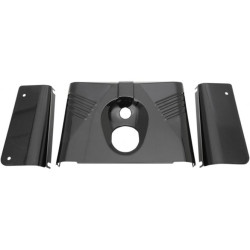 PartzBiz HD 0411-0143 - Drag Specialties 3 Piece Fork Tins Ribbed Black Cover Harley 86-17 FLST Softail PartzBiz HD 0411-0143 - Drag Specialties 3 Piece Fork Tins Ribbed Black Cover Harley 86-17 FLST Softail