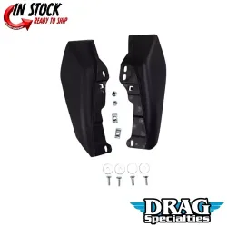 PartzBiz HD 0504-0322 - Drag Specialties ตัวเบี่ยงความร้อนแบบติดเฟรม OE 58002-09A Harley 09-16 Touring