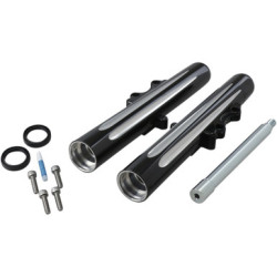 PartzBiz HD 06-513 - Arlen Ness Deep Cut Dual Disc Hot Legs Fork Lower Black Harley Touring 00-07 PartzBiz HD 06-513 - Arlen Ness Deep Cut Dual Disc Hot Legs Fork Lower Black Harley Touring 00-07