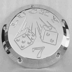 PartzBiz HD 06-99L - Joker Machine Lucky 7 Chrome Derby Cover 1999-2019 Harley Touring Softail Dyna PartzBiz HD 06-99L - Joker Machine Lucky 7 Chrome Derby Cover 1999-2019 Harley Touring Softail Dyna