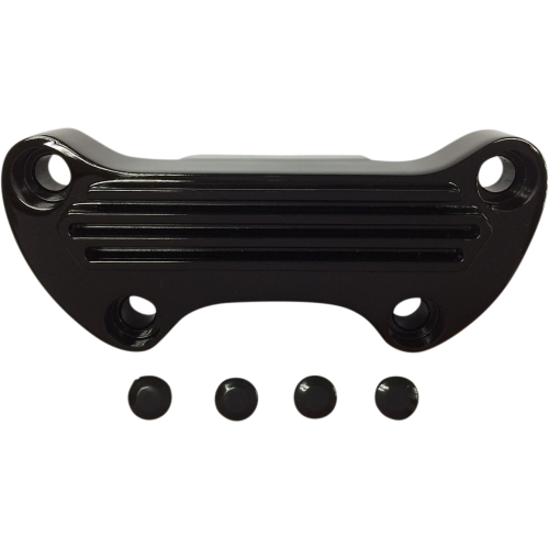PartzBiz HD: 3473011-Drag Specialties Black Finned 1” Handlebar Riser Top Clamps Harley Softail Dyna PartzBiz HD: 3473011-Drag Specialties Black Finned 1” Handlebar Riser Top Clamps Harley Softail Dyna