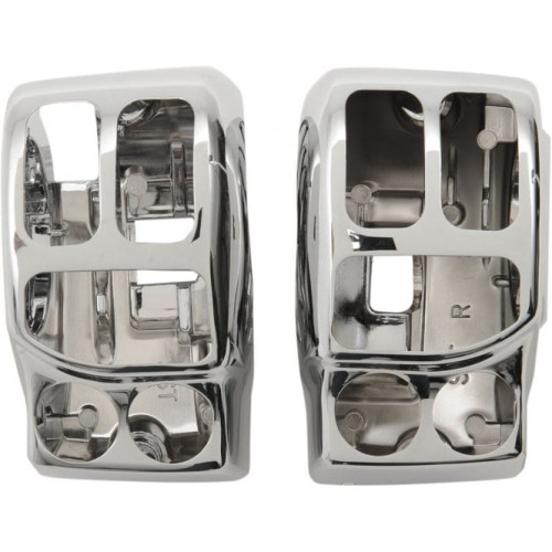 PartzBiz HD: 3446194-Chrome Switch Housing Kit Left Right Housings 2014-2020 Harley Touring Bagger PartzBiz HD: 3446194-Chrome Switch Housing Kit Left Right Housings 2014-2020 Harley Touring Bagger