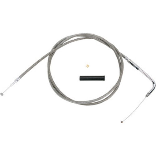 PartzBiz HD: 3473816-Braided Stainless Throttle Cable 58” 90 Degree 5” Harley 96-17 Big Twin Cam XL PartzBiz HD: 3473816-Braided Stainless Throttle Cable 58” 90 Degree 5” Harley 96-17 Big Twin Cam XL