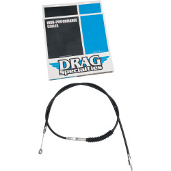 PartzBiz HD 0652-1433 - 76 11/16” Black Vinyl Extended Length Clutch Cable Harley Softail Dyna Touring