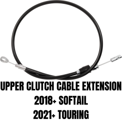 PartzBiz HD 0652-2855 - Drag Specialties 36” Upper Clutch Cable Black Vinyl Harley Softail M-Eight 18+ PartzBiz HD 0652-2855 - Drag Specialties 36” Upper Clutch Cable Black Vinyl Harley Softail M-Eight 18+