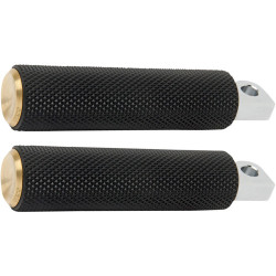 PartzBiz HD 07-945 - Arlen Ness Rubber Footpegs Male Brass Knurled Pair Passenger Harley Softail 18+ PartzBiz HD 07-945 - Arlen Ness Rubber Footpegs Male Brass Knurled Pair Passenger Harley Softail 18+