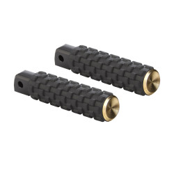 PartzBiz HD 07-964 - Arlen Ness Airtrax Footpegs Male Brass Knurled Pair Driver Passenger Harley PartzBiz HD 07-964 - Arlen Ness Airtrax Footpegs Male Brass Knurled Pair Driver Passenger Harley