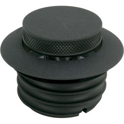 PartzBiz HD 0703-0327 - Pop Up Screw In Gas Cap Non Vented Black Wrinkle Drag Specialties 96-20 Harley