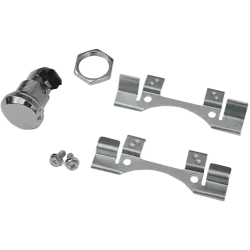 PartzBiz HD 0703-0631 - Drag Specialties Chrome Push Button Fuel Door Latch Kit Harley 1992-2020 Touring PartzBiz HD 0703-0631 - Drag Specialties Chrome Push Button Fuel Door Latch Kit Harley 1992-2020 Touring