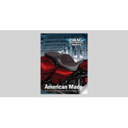 PartzBiz HD 0801-0442 - Leather Spoon Style Two Up Seat Saddle Low Profile Lowering 97-07 Harley Touring