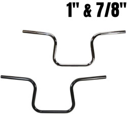 PartzBiz HD 101-0114 - TC Bros. 1” Lane Splitter Handlebars - Black Dimpled