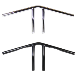 PartzBiz HD 101-0120 - TC Bros. 1” Whiskey Handlebars - Chrome Dimpled