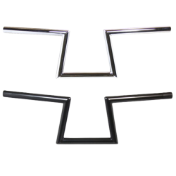 PartzBiz HD 101-0133 - TC Bros. 1” Slant Z Handlebars - Chrome Smooth