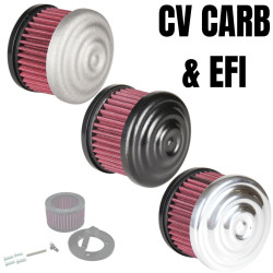 PartzBiz HD 109-0131 - TC Bros. Ripple Polished Air Cleaner HD CV Carbs & EFI PartzBiz HD 109-0131 - TC Bros. Ripple Polished Air Cleaner HD CV Carbs & EFI