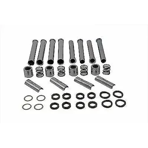 PartzBiz HD: 3445936-Chrome Pushrod Tube Cover Complete Kit Harley Ironhead Sportster Model Silicone