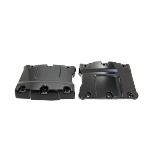 PartzBiz HD: 3454677-Gloss Powder Black Upper Top Rocker Box Boxes Set Harley Big Twin Cam 1999-2017 PartzBiz HD: 3454677-Gloss Powder Black Upper Top Rocker Box Boxes Set Harley Big Twin Cam 1999-2017