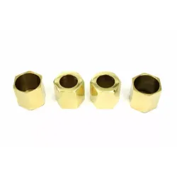 PartzBiz HD 11-1073 - Pushrod Cover Cup Set Brass For Tube Harley Sportster Ironhead Super Glide FL PartzBiz HD 11-1073 - Pushrod Cover Cup Set Brass For Tube Harley Sportster Ironhead Super Glide FL