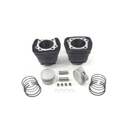PartzBiz HD: 3441957-883 to 1200 Black Cylinder 9.5:1 Piston Big Bore Conversion Kit Harley Sportster PartzBiz HD: 3441957-883 to 1200 Black Cylinder 9.5:1 Piston Big Bore Conversion Kit Harley Sportster