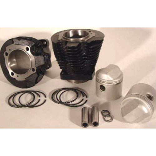 PartzBiz HD: 3477896-Honed Fitted 1000cc Cylinder & Piston Engine Kit 73-85 Harley Sportster Ironhead