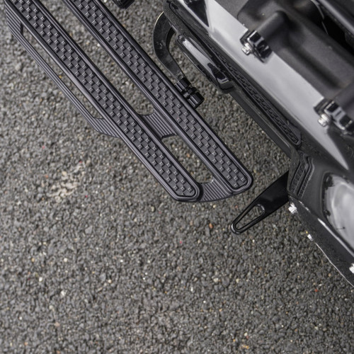 PartzBiz HD: 3484381-Arlen Ness Kickstand Tab Extension Black Bolt-On Aluminum Harley Touring 1982+