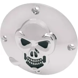 PartzBiz HD 1107-0034 - Drag Specialties 3-D Chrome Skull Derby Cover Accent 94-03 XL Harley Sportster PartzBiz HD 1107-0034 - Drag Specialties 3-D Chrome Skull Derby Cover Accent 94-03 XL Harley Sportster