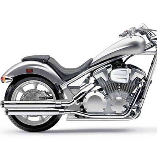 PartzBiz HD: 3446597-Cobra Chrome 3” Mufflers Exhaust Pipes 2010-2016 Honda Fury Stateline Sabre