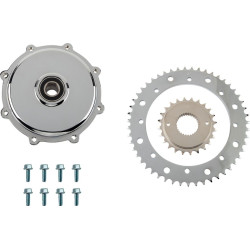 PartzBiz HD 1210-2662 - Drag Specialties Chrome Conversion Sprocket Kit Harley Custom Chopper Bobber