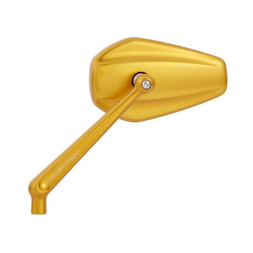PartzBiz HD: 3471633-Arlen Ness Gold Mini Stocker Left Side View Mirror Handlebar Screw-In Harley PartzBiz HD: 3471633-Arlen Ness Gold Mini Stocker Left Side View Mirror Handlebar Screw-In Harley
