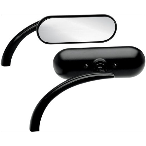 PartzBiz HD: 3461519-Arlen Ness Micro Mini Oval Rear View Convex Mirror Chrome Left Handlebar Mounted PartzBiz HD: 3461519-Arlen Ness Micro Mini Oval Rear View Convex Mirror Chrome Left Handlebar Mounted