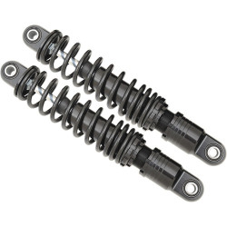 PartzBiz HD 1310-1204 - Black 11” Rear Coil Overs Shocks Ride Adjustable Harley Touring Nitrogen Gas 84+