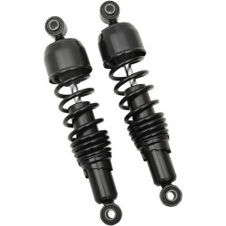 PartzBiz HD 1310-1304 - Drag Specialties Chrome 12” Replacement Nitrogen Shock Absorbers Harley Dyna FXD