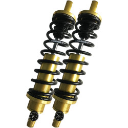 PartzBiz HD 1310-1780 - Legend Revo-A Adjustable Coil Suspension 13” Gold HD Shocks Harley 99+ Touring